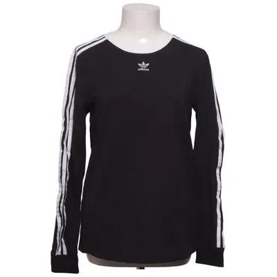 Lange mouwen shirt (Zwart, Wit) van Adidas Originals Katoen, Elastaan