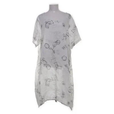 Klänning (Vit, Flerfärgad) från New Collection Linne