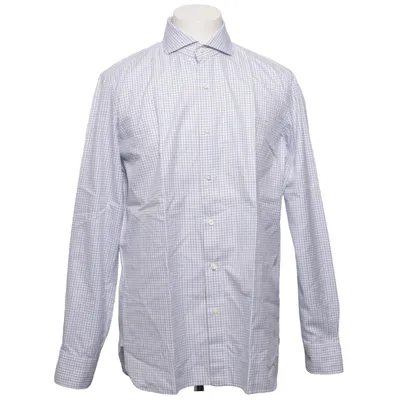 Shirt (Wit, Blauw) van Luigi Borrelli