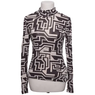 Lange mouwen shirt (Zwart, Meerkleurig) van Richard Allan x H&M Modal, Elastaan