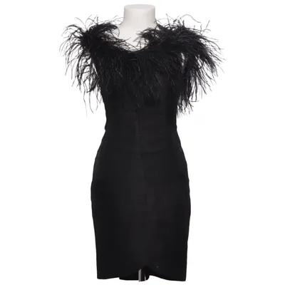 Cocktailkjole (Sort) fra Topshop Strudsefjer, Polyester, Viscose