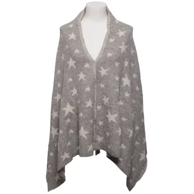 Poncho (Grijs, Wit) van Adelheid Polyamide, Wol