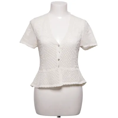 Cardigan (Beige) de Zara Coton, Polyester, Viscose