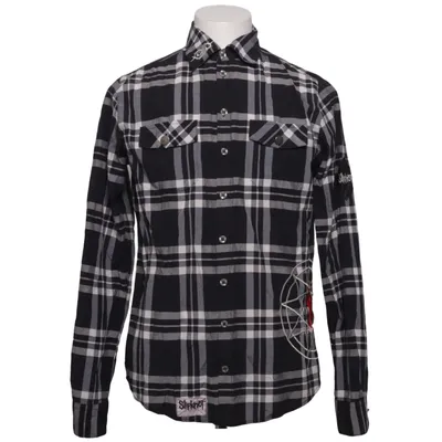 Chemise en flanelle (Noir, Blanc, Gris) de Black Premium by EMP Coton, Polyester