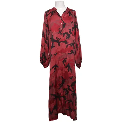 Maxikleid (Rot, Schwarz) von Stajl Seide, Viskose
