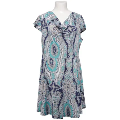 Dress (Blue, Beige, Multicolored) from Natura Elastane, Polyester