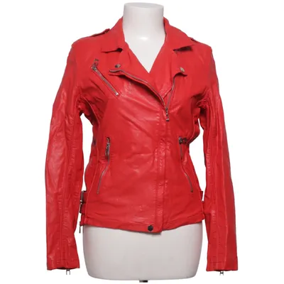 Biker jacket (Red) from Orice Style Polyester, Polyurethane