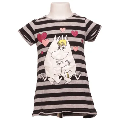 T-shirt (Black, Gray, Multicolored) from Moomin by Lindex Elastane, Organic cotton, Viscose