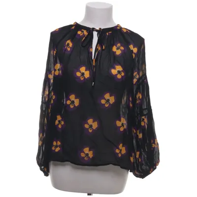 Knytblus (Svart, Flerfärgad) från Hallhuber