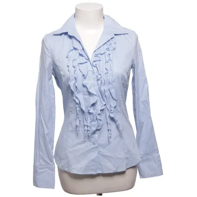 Shirt (Blauw) van Comma Katoen, Elastaan, Polyamide