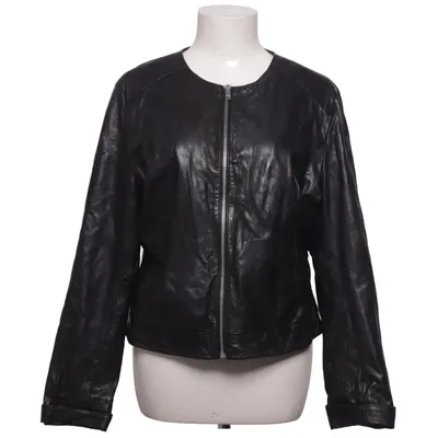 Veste en cuir (Noir) de Saki Cuir, Polyester