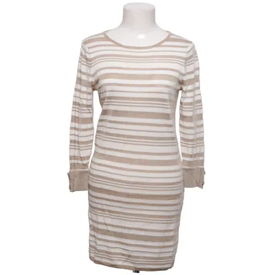 Jurk (Beige, Wit) van Busnel Katoen, Viscose