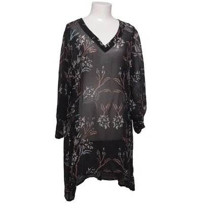 Kleid (Schwarz, Mehrfarbig) von Tone Barker Silk Seide
