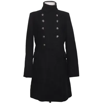 Manteau (Noir) de Mango Suit Acrylique, Polyamide, Polyester, Viscose, Laine