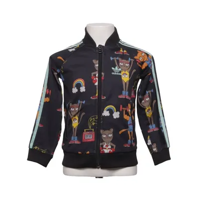 Träningsjacka (Svart, Flerfärgad) från Adidas Mini Rodini Återvunnen polyester