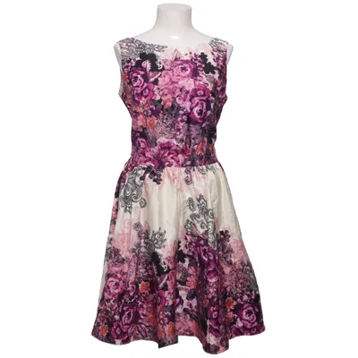 Jurk (Lila, Wit, Meerkleurig) van Lady Vintage Katoen, Elastaan