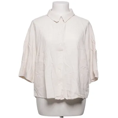 Short sleeve shirt (Beige) from H&M Linen, Viscose
