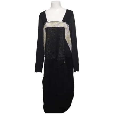 Dress (Gray, Yellow, Black) from Bohéme Linen, Silk, Tencel, Viscose