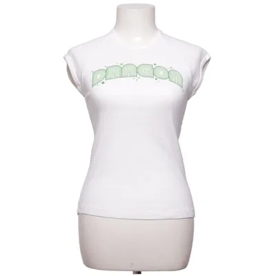 T-shirt (White, Green) from Dragon Cotton