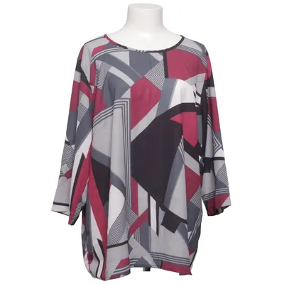 Blouse (Gray, Red, Black) from Tracy Polyester