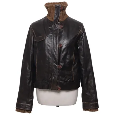Veste en cuir (Marron) de Bruno Zaragoza Cuir