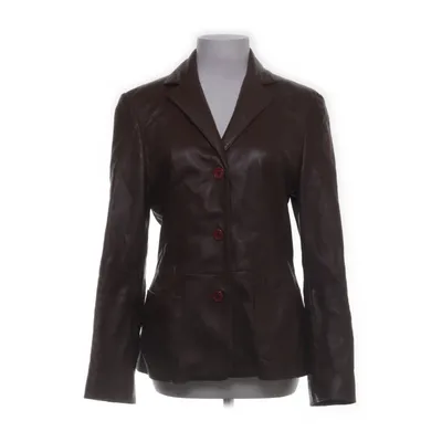 Læderblazer (Brun) fra Per Me Polyester
