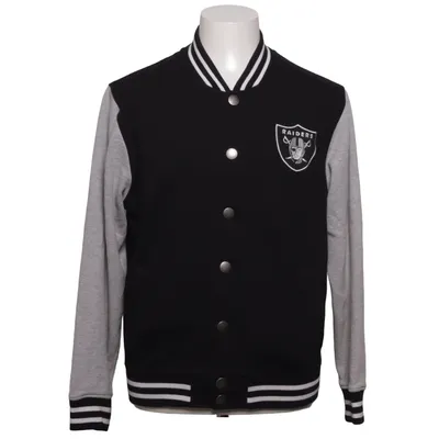 Varsity-jack (Zwart, Grijs) van NFL Team Apparel Katoen, Polyester