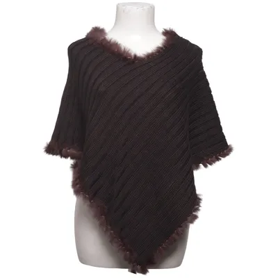 Poncho (Brun) fra Codello Akryl, Uld