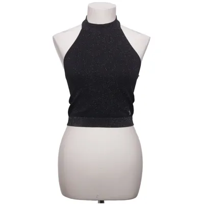 Halterneck top (Sort, Sølv) fra Guess