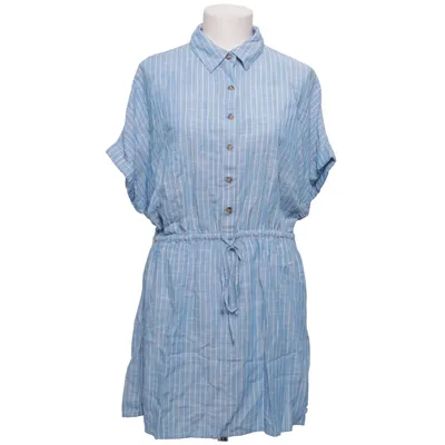 Blousejurk (Blauw, Wit) van Easy Wear Linnen, Viscose