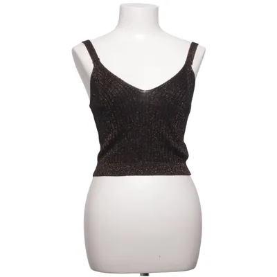 Crop top (Svart, Guldfärgad) från Bik Bok Akryl, Polyester