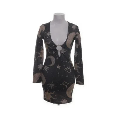 Klänning (Grå, Flerfärgad) från Nasty Gal Elastan, Metallfiber, Polyester