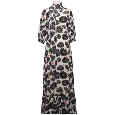 Maxikleid (Schwarz, Weiß, Rot) von Rodebjer Polyester, Viskose