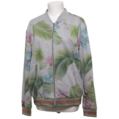 Bomber jacket (Gray, Multicolored) from Gwynedds Cotton, Polyester