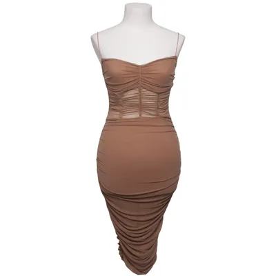 Kleid (Beige) von Femme Luxe Elasthan, Polyester
