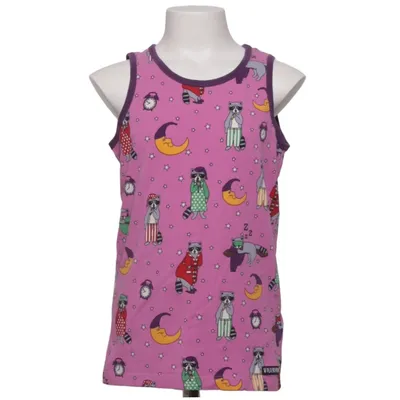 Tank­top (Lila, Mehrfarbig) von Villervalla Elasthan, Bio-Baumwolle