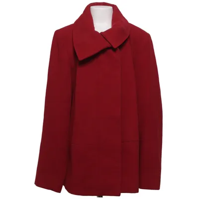 Coat (Red) from Cora Cashmere, Polyamide, Viscose, Wool