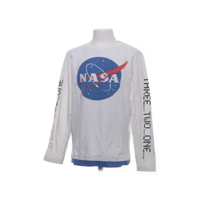 T-shirt à manches longues (Blanc, Bleu) de Nasa