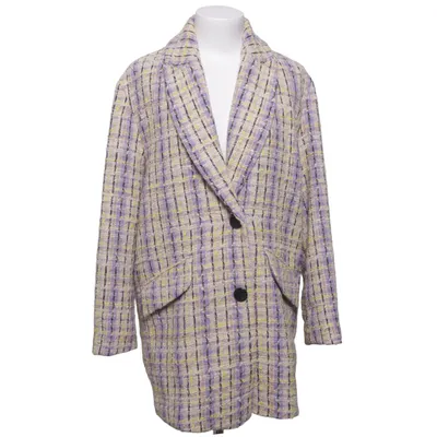 Manteau (Violet, Jaune, Blanc) de Sisley Acrylique, Coton, Polyester, Laine