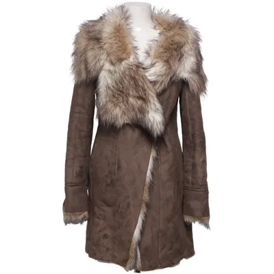 Shearlingjakke (Brun) fra Zara Basic Akryl, Polyester