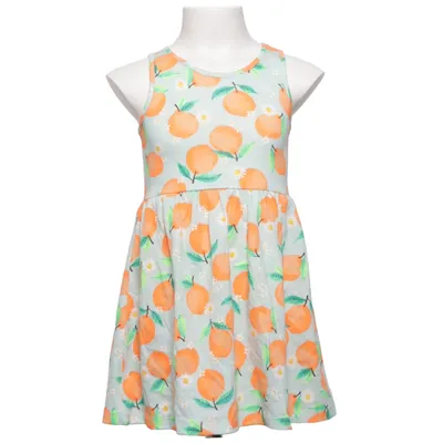 Klänning (Turkos, Flerfärgad) från H&M Kids Bomull