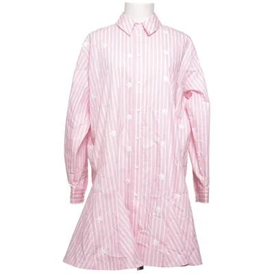 Skjortekjole (Pink, Hvid) fra Alders
