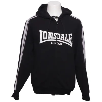 Hoodie (Black, White) from Lonsdale