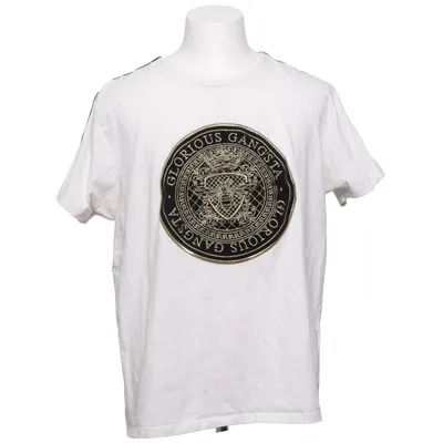 T-shirt (White, Black, Gold) from Glorious Gangsta Cotton, Elastane
