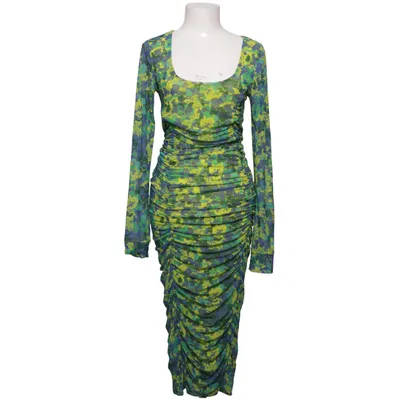 Robe (Vert, Bleu, Multicolore) de Ganni Élasthane, Polyamide