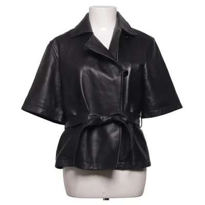 Leather jacket (Black) from Filippa K Leather, Viscose