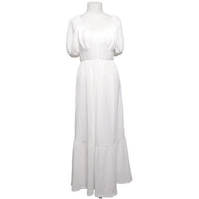 Maxi jurk (Wit) van Busem