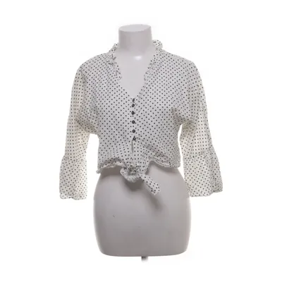 Topp (Vit, Svart) från Zara Basic Collection Bomull, Linne