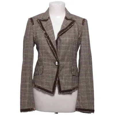 Blazer (Brown, Multicolored) from Insieme Cotton, Elastane, Polyester, Viscose, Wool