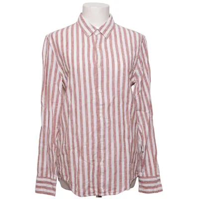 Shirt (Bruin, Wit) van Hollister Katoen, Linnen